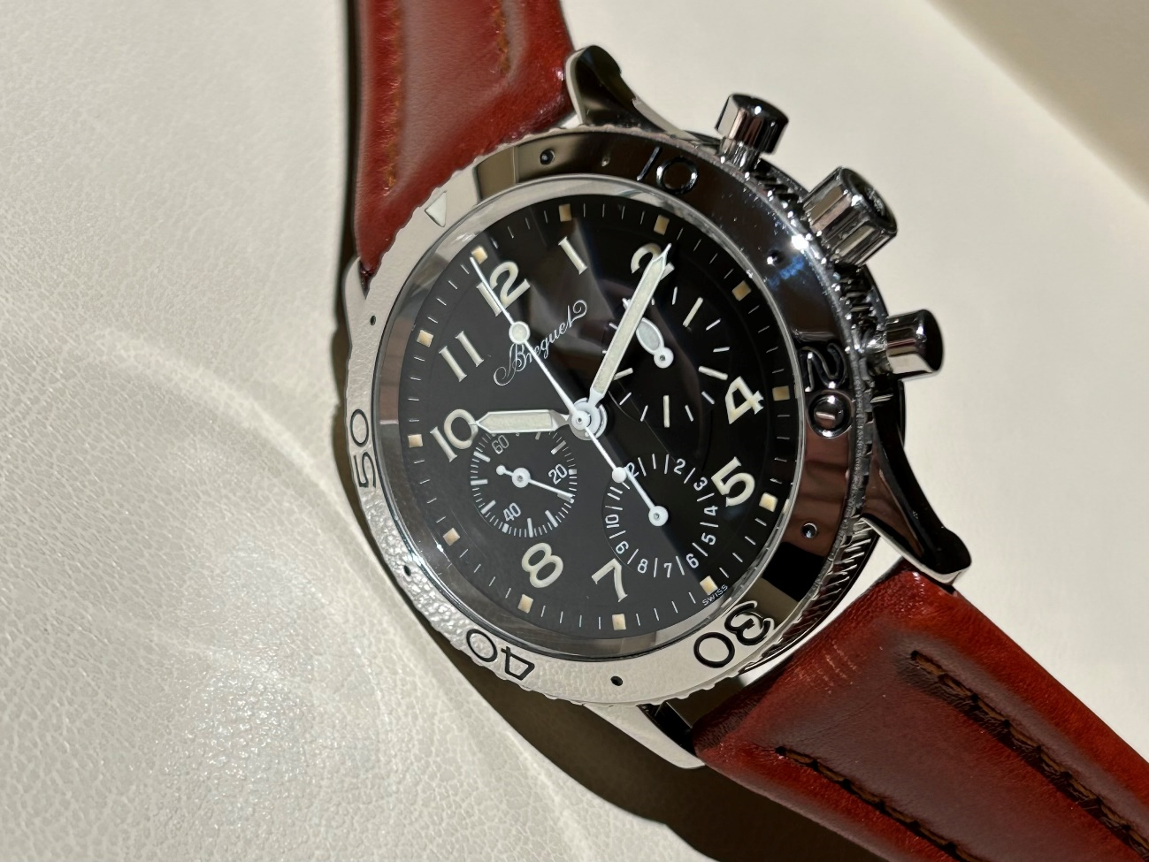 Breguet レザー ベルト　アエロナバル用 ブレゲ アエロナバル 革ベルト仕様 3800ST - 腕時計専門店THE-TICKEN